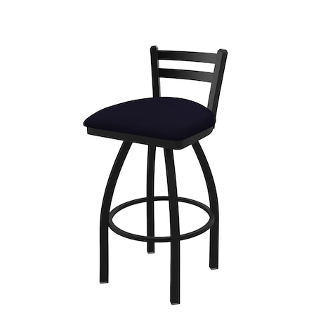 30 Low Back Swivel Bar Stool,Black Wrinkle,Canter Twilight Seat